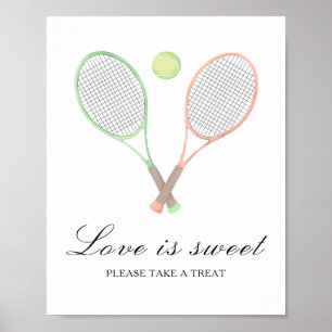 Sport bruiloftsfeest - Liefde is zoet Poster
