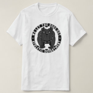 Sport Bulldogs We laten de honden uit school masco T-shirt