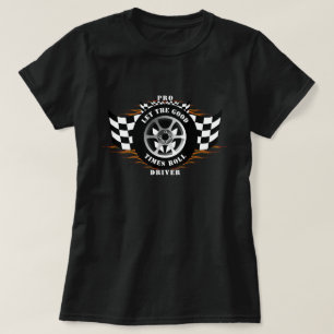 Sport Car Racing Pro Driver Burnout Flames Pro T-shirt