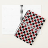 Sport Checkered Planner met aangepaste tekst (Display)
