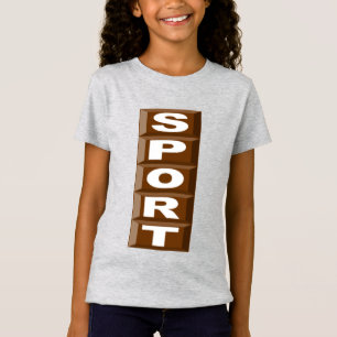 SPORT CHOCOLAT T-shirt jersey fin chiné filles