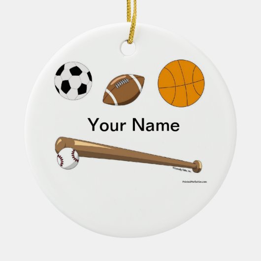 Sport Collage Keramisch Ornament (Voorkant)