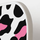 Sport Cute Pink Fun Animal Print Monogram  Pickleball Paddle (Links Detail)