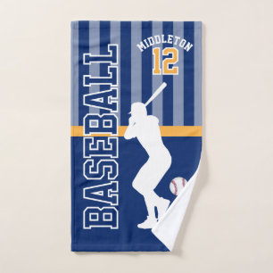 Sport de baseball en bleu foncé et or