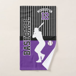 Sport de baseball - violet et noir