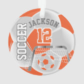 Sport de football ⚽ orange et blanc (dos)