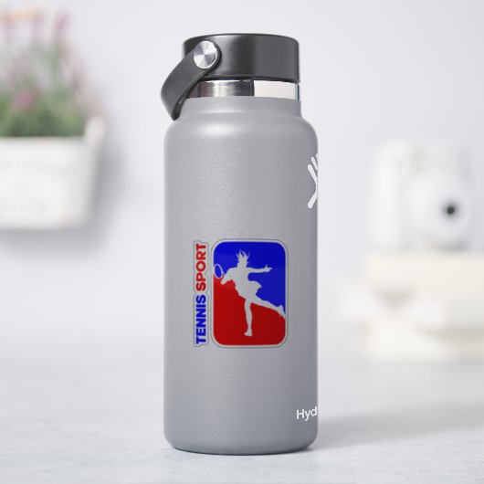 Sport de tennis | 3"x 3"- Sticker transparent bril (HydroFlask)