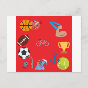 sport emoji briefkaart