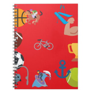 sport emoji notitieboek