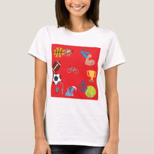 sport emoji t-shirt