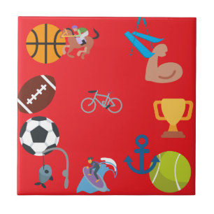 sport emoji tegeltje