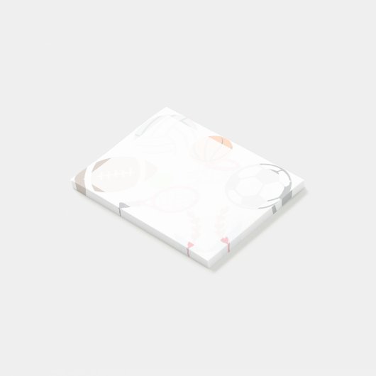 Sport Emojis Post-it® Notes (Schuin)