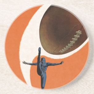 Sport, Football speler die het Koop van de Bal sc Zandsteen Onderzetter