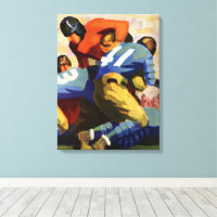  Sport, Football spelers in een game