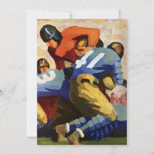  Sport, Football spelers in een game Kaart