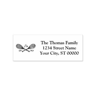 Sport  getransformeerde Tennis Racquet Tennis Ball Rubberstempel