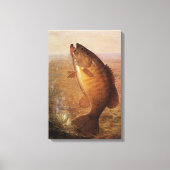  sport Gevist, Largemouth bruine basvis Canvas Afdruk (Voorkant)
