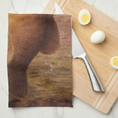 sport Gevist, Largemouth bruine basvis Theedoek (Quarter Fold)