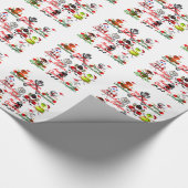 Sport Gevulde Kerst Cartoons Cadeaupapier (Hoek)