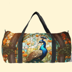 Sport Grand sac de voyage paon en verre coloré arc-en-ci
