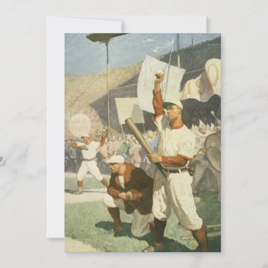  sport, honkbalspelers bij een spel (Voorkant)