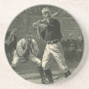  sport, honkbalspelers van Thulstrup Zandsteen Onderzetter