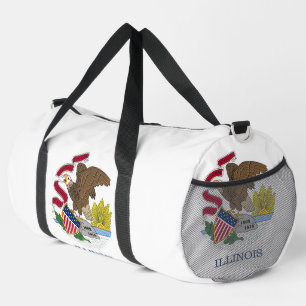 Sport Imprimer Sac à coudre avec drapeau de l'Illinois,