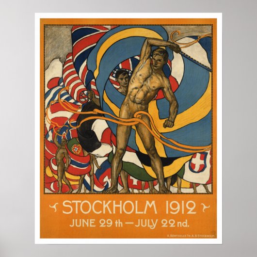  sport in Stockholm Zweden Poster (Voorkant)