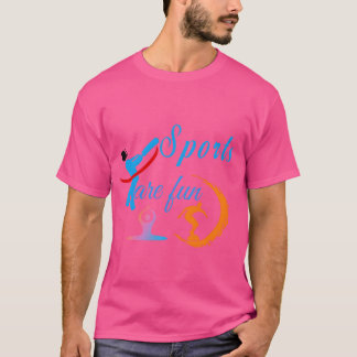 Sport is leuk, grappig en vintage t-shirt
