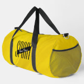 Sport Jaune Noir Moderne Sac de gym (Coin droit)