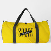 Sport Jaune Noir Moderne Sac de gym (Verso)