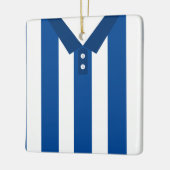  sport Jersey Blue Sjabloon Keramisch Ornament (Links)