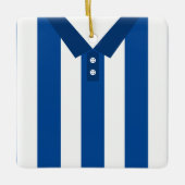  sport Jersey Blue Sjabloon Keramisch Ornament (Voorkant)