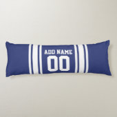 Sport Jersey met aangepaste naam en nummer Lichaamskussen (Achterkant)