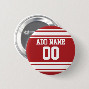Sport Jersey met Jouw naam en nummer Ronde Button 5,7 Cm