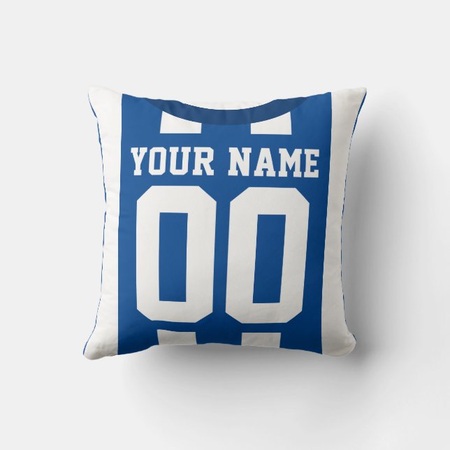  Sport Jersey Sjabloon Pillow, Soccer Kussen (Achterkant)
