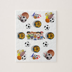 Sport Jigzaag Puzzle Legpuzzel