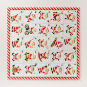 Sport Kerstmis Countdown Legpuzzel (Horizontaal)