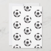 Sport Kinder Voetbal Verjaardagsfeest Kaart (Achterkant)