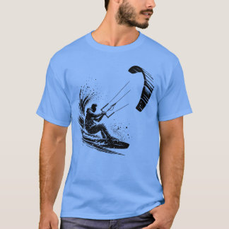 Sport Kite Surfer Water Spetters En Kites jongen v T-shirt