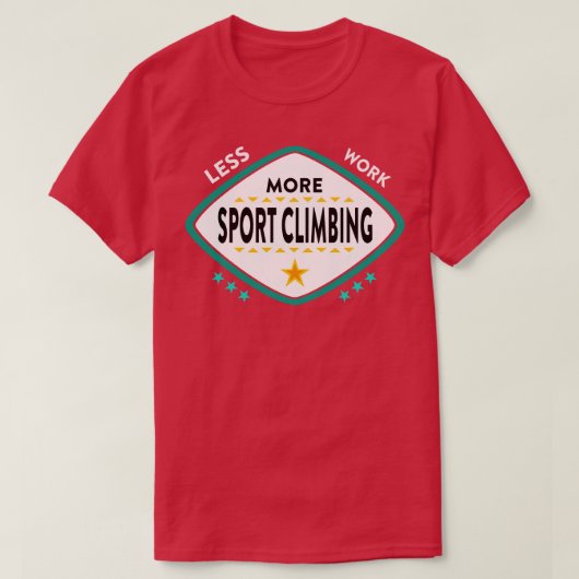 Sport klimmen 2 t-shirt (Design voorkant)