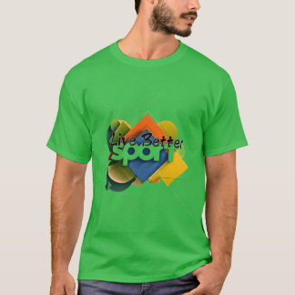 Sport leeft beter vriend jongen t-shirt