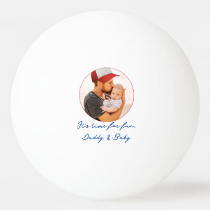 Sport Lover Typografie Foto Eerste Vaderdag Pingpongballen