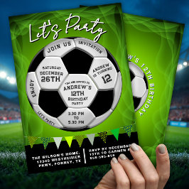 Sport Lovers Soccer Ball Boys Birthday Kaart