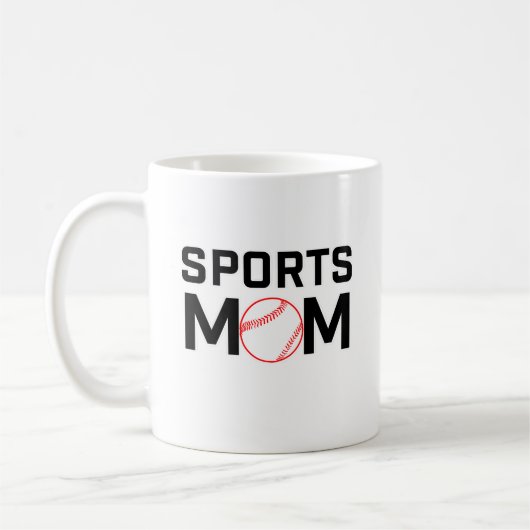 Sport mam Baseball Design Koffiemok (Links)