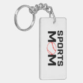 Sport mam Baseball Design Sleutelhanger (Voorkant Links)