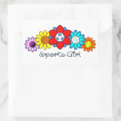 Sport Meisje - Voetbal Rechthoekige Sticker (Tas)