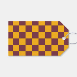 Sport Modern Check Team Kleuren School Spirit Fun Cadeaulabel