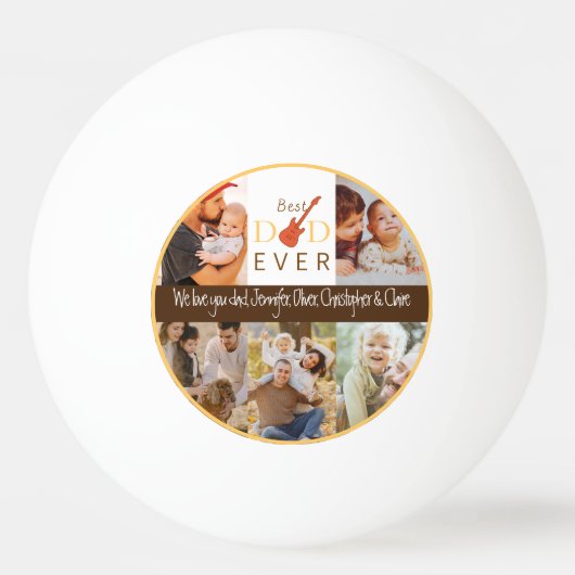 Sport Modern Cool Beste Pap Ooit Vaders Dag Pingpongballen (Voorkant)