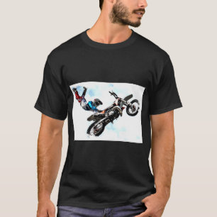 Sport Moderne Elegant Acrobat Biker Pop Art T-shirt